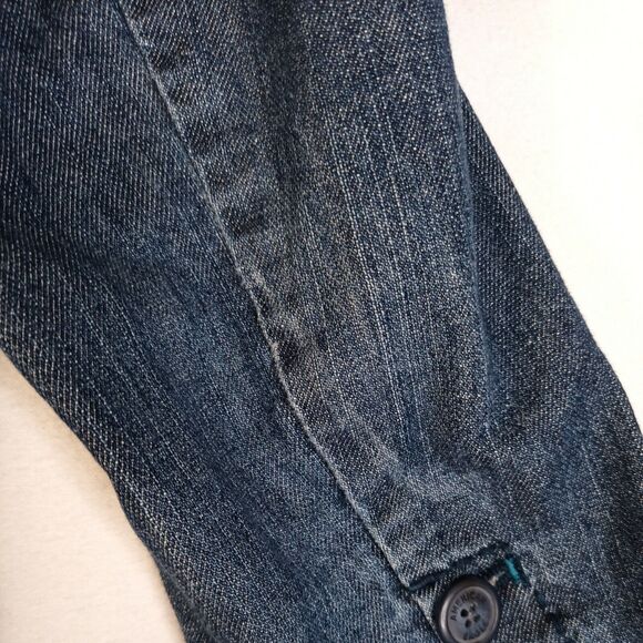 American Eagle Outfitters Stretch Size Medium Blue Jean Jacket - Picture 6 of 12